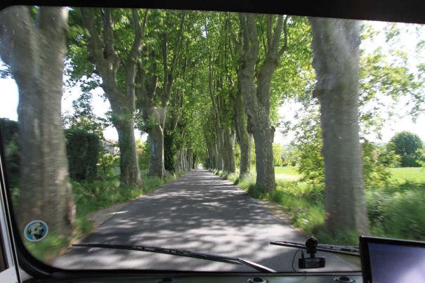 Driving into Provence