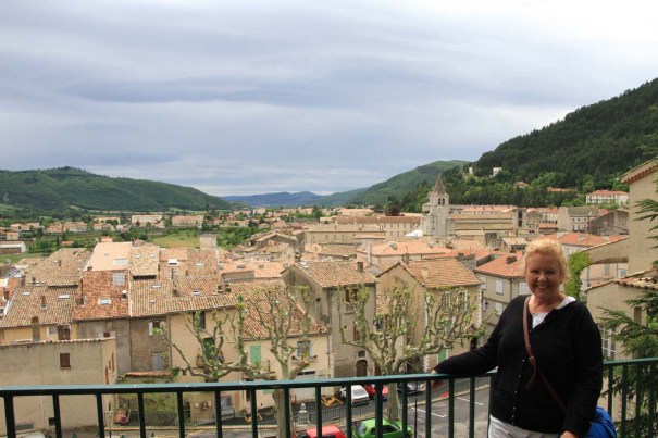 Looking Over Sisteron from the Path up to the Citadel.