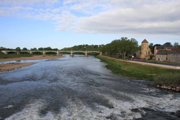 The Loire from the bridge at Nevers