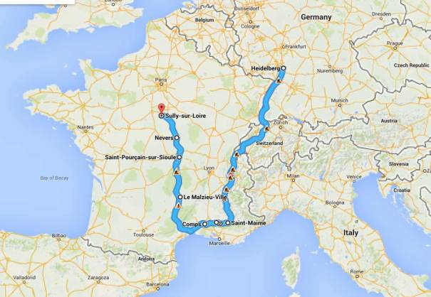 Route to Sully sur Loire