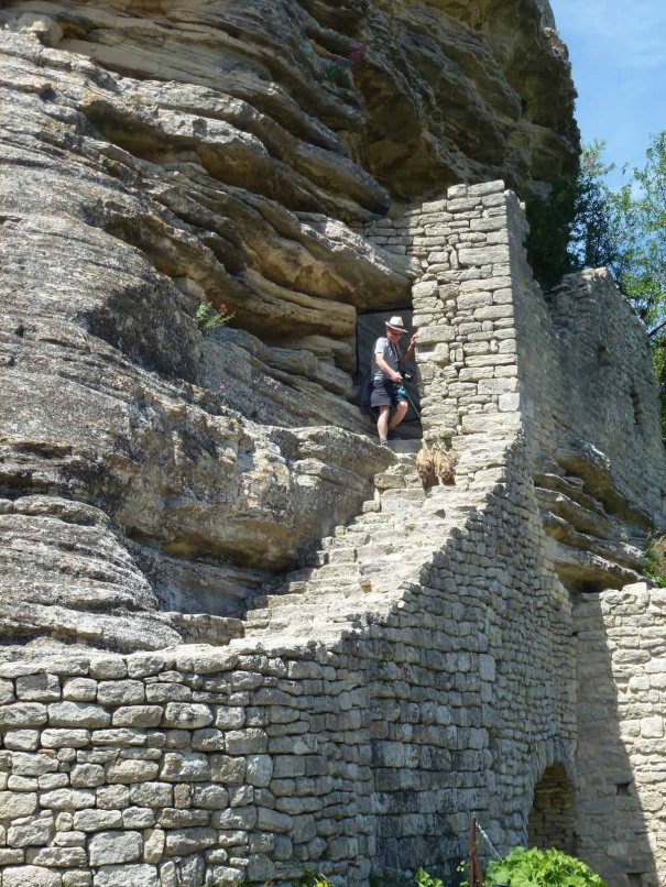 Coming down from the Rock