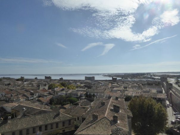 Looking over the city to the salt pans beyond.