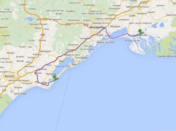 Marseillan Plage to Aigues-Mortes