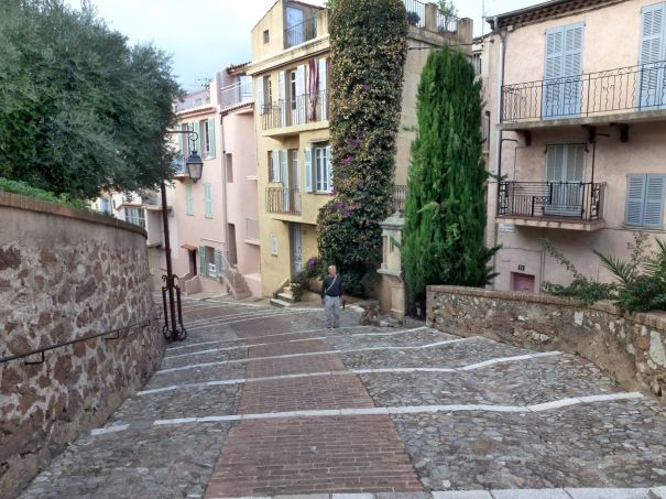 Street leading down from the castle.