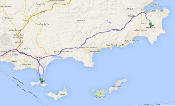 Giens to Ramatuelle
