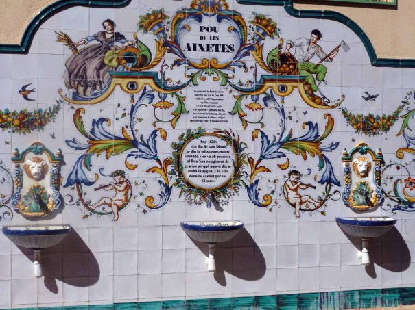 Tiled Mural in Calig