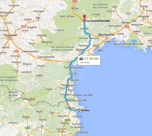 Route to La Couvertoirade