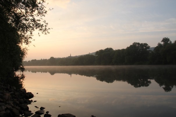 The first day dawned clear but it would cloud over later.