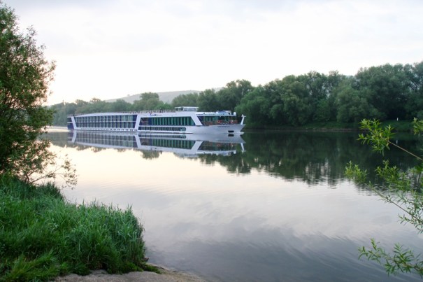 There isn't as much traffic on the Moselle as the Rhine but the odd barge and passenger cruiser chug past.
