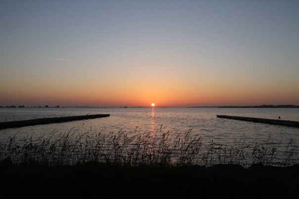 Sunrise over the lake.