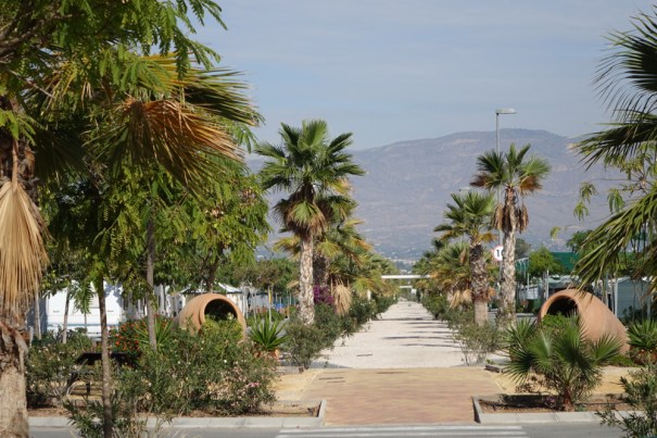 Walkway through the site