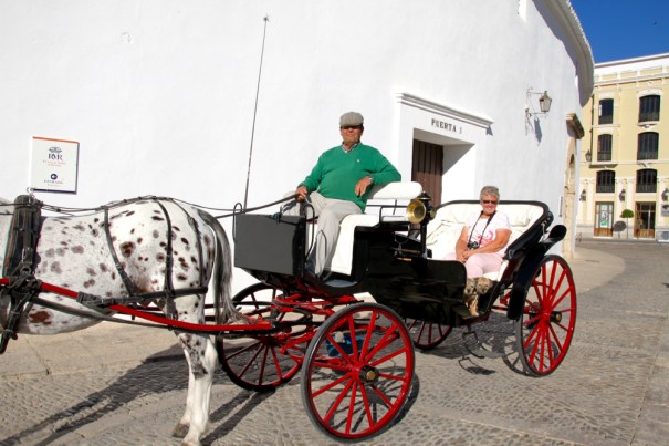 Lady Nia in her charabanc